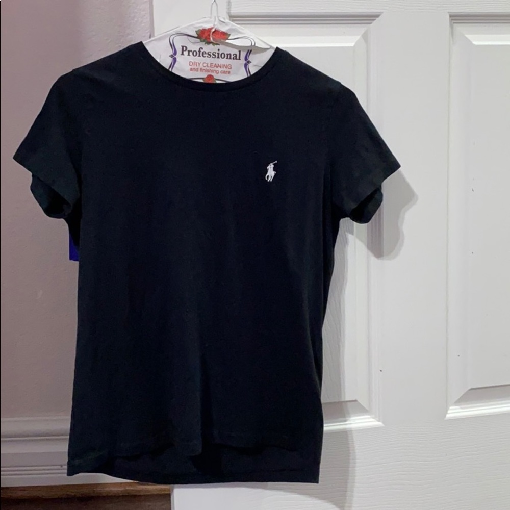 Black polo t shirt